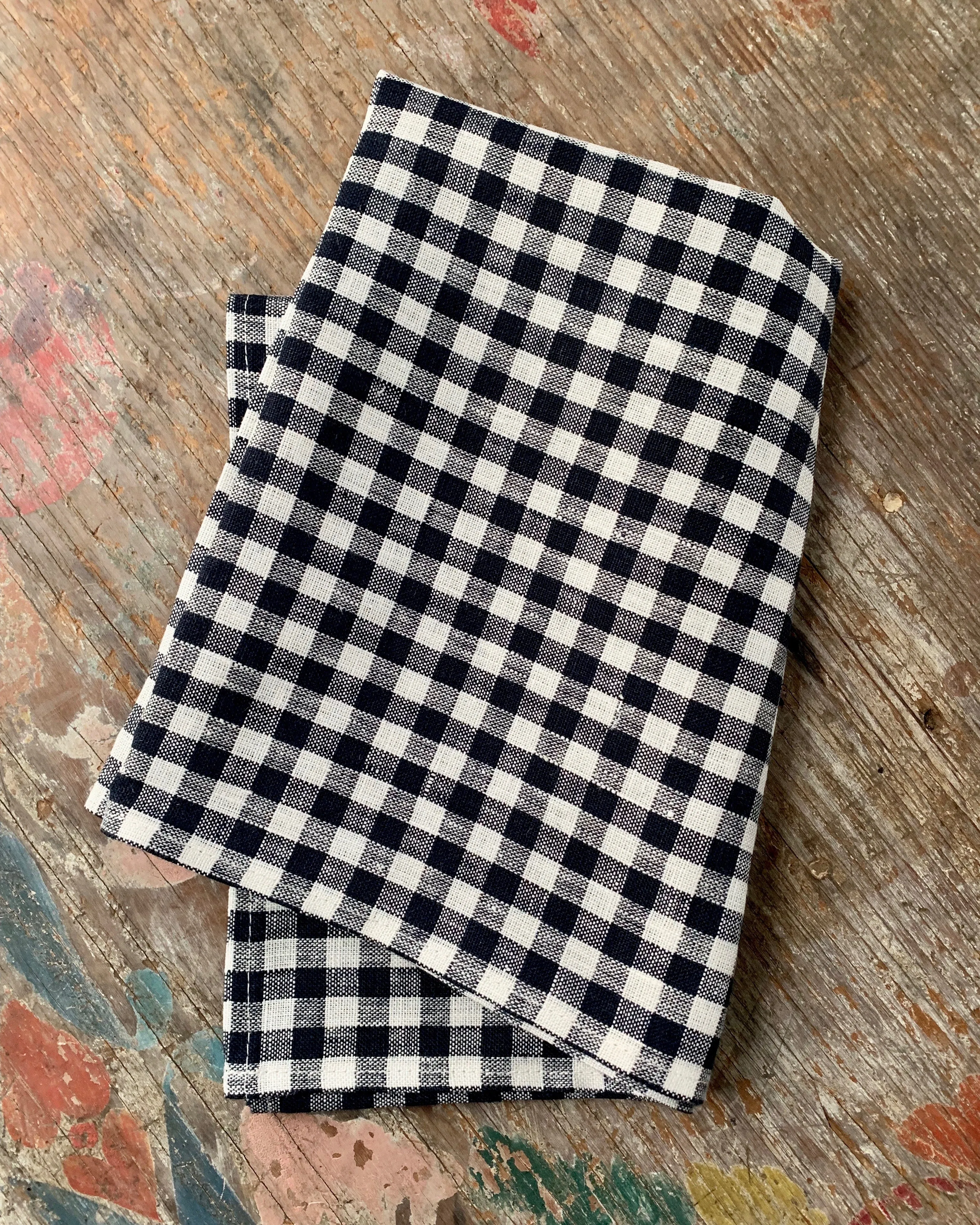 Kitchen Cloth: Navy White Check