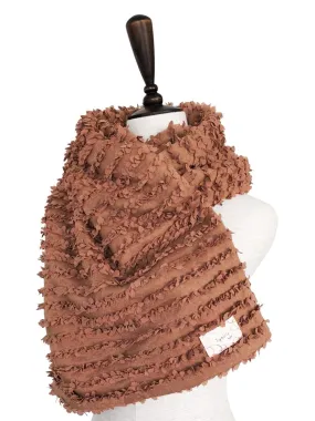 Last Chance! Textured Cotton Wool Blended Poncho Scarf