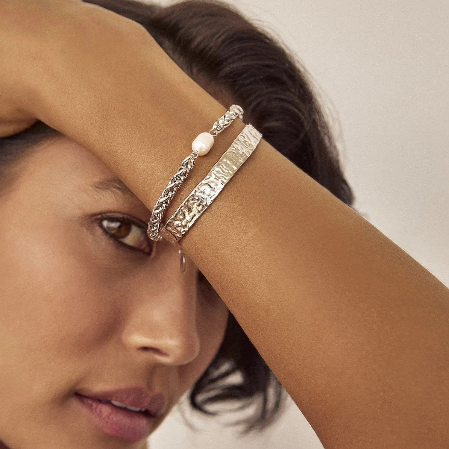 Mallory Bracelet Stack - Silver