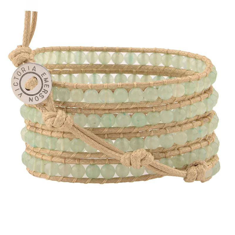 May Birthstone Five Wrap Bracelet