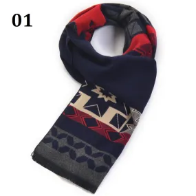 Men's Long Thick Plush Scarf