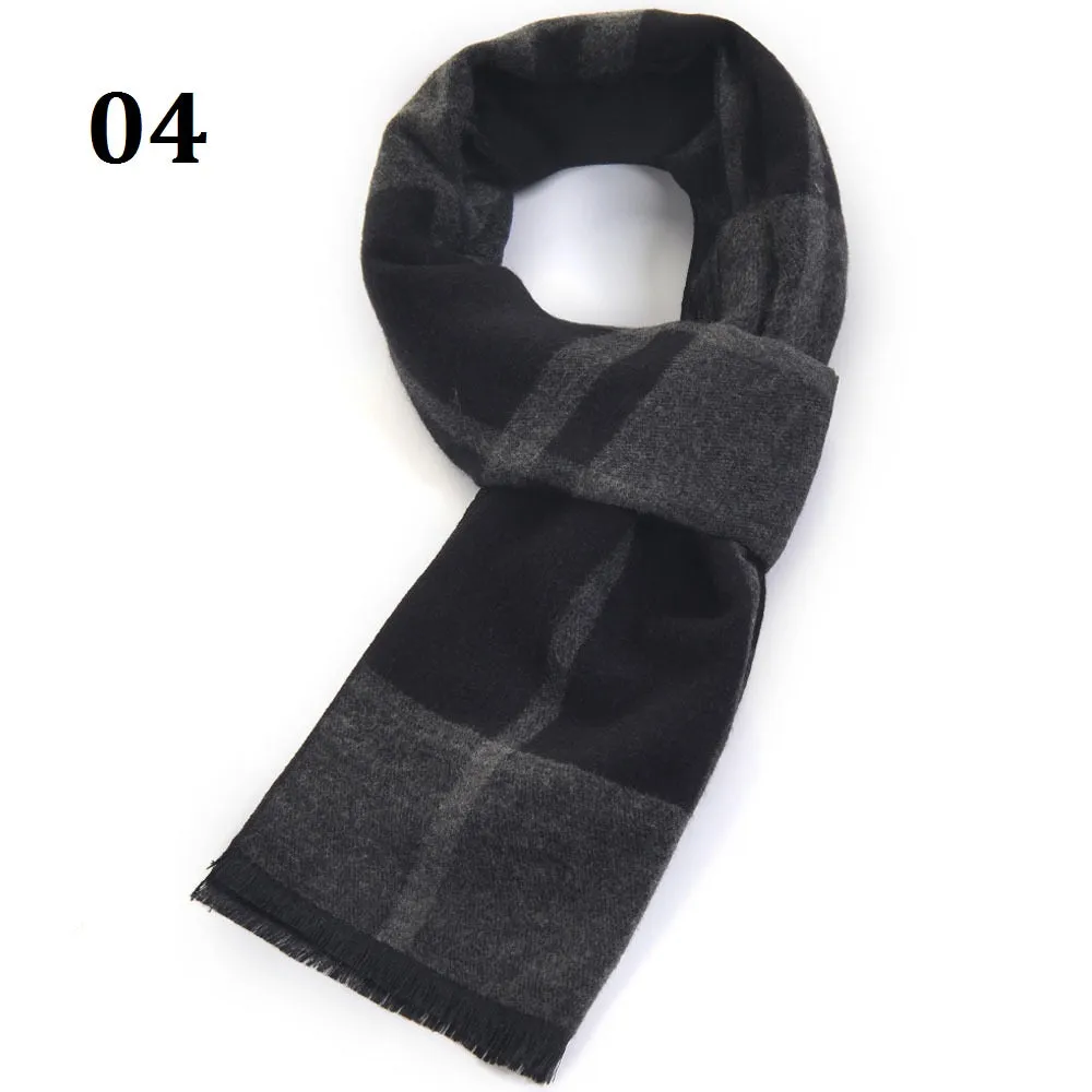 Men's Long Thick Plush Scarf