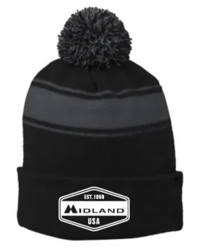 Midland Est. "1959" Crest Patch Black Beanie