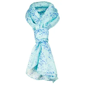 Modal & Silk Scarf in Turquoise Leo