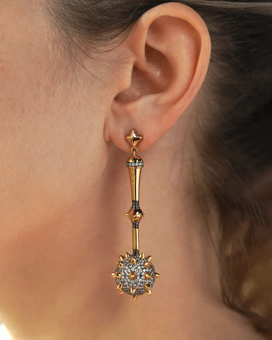 Morning Star Gold Earrings