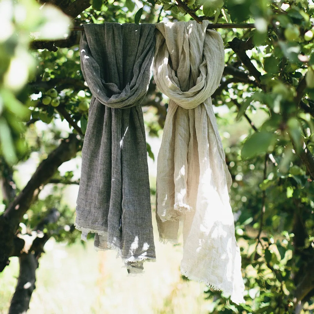 Natural Linen Scarf