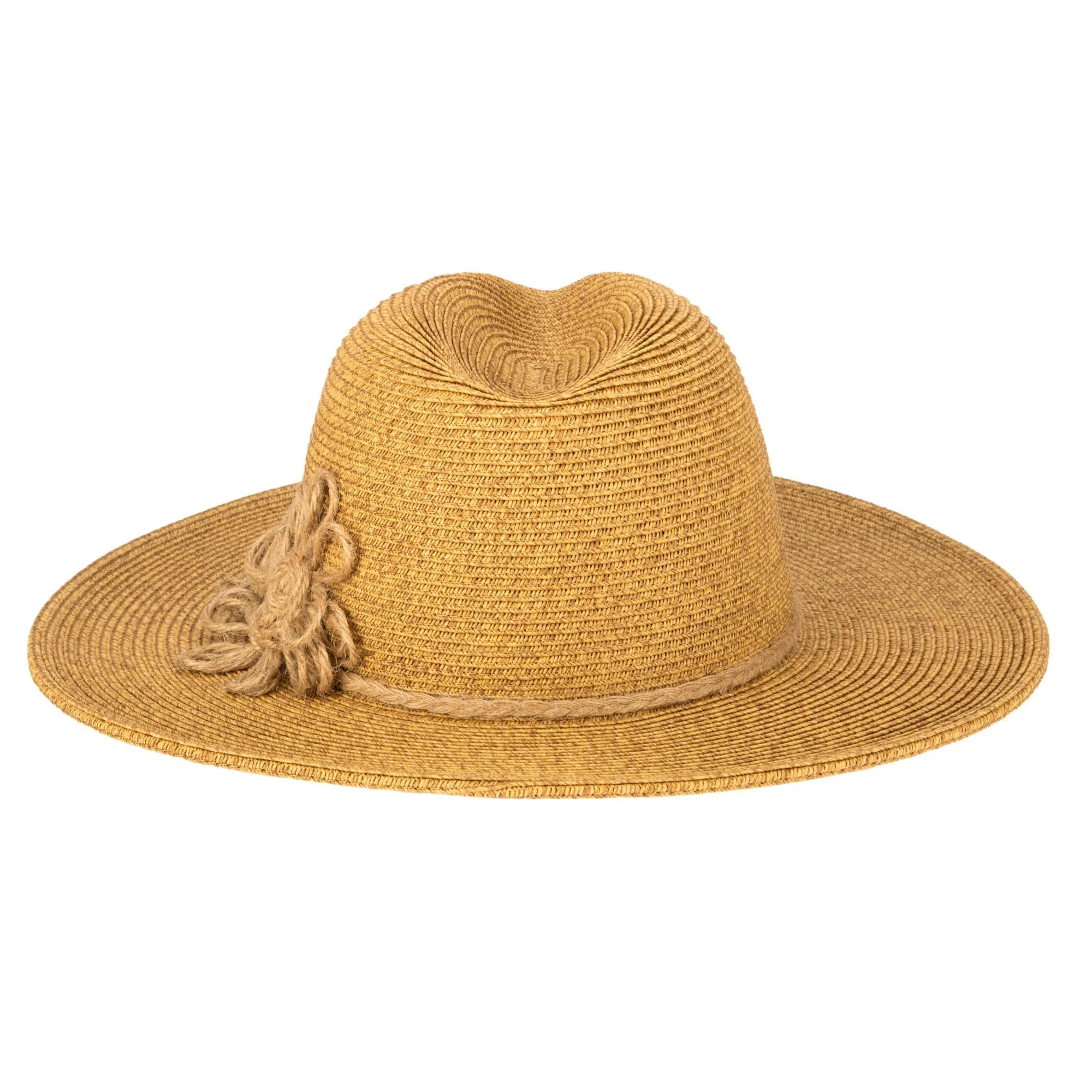 Naturally Sweet - Womens Ultrabraid Fedora with Floral Details