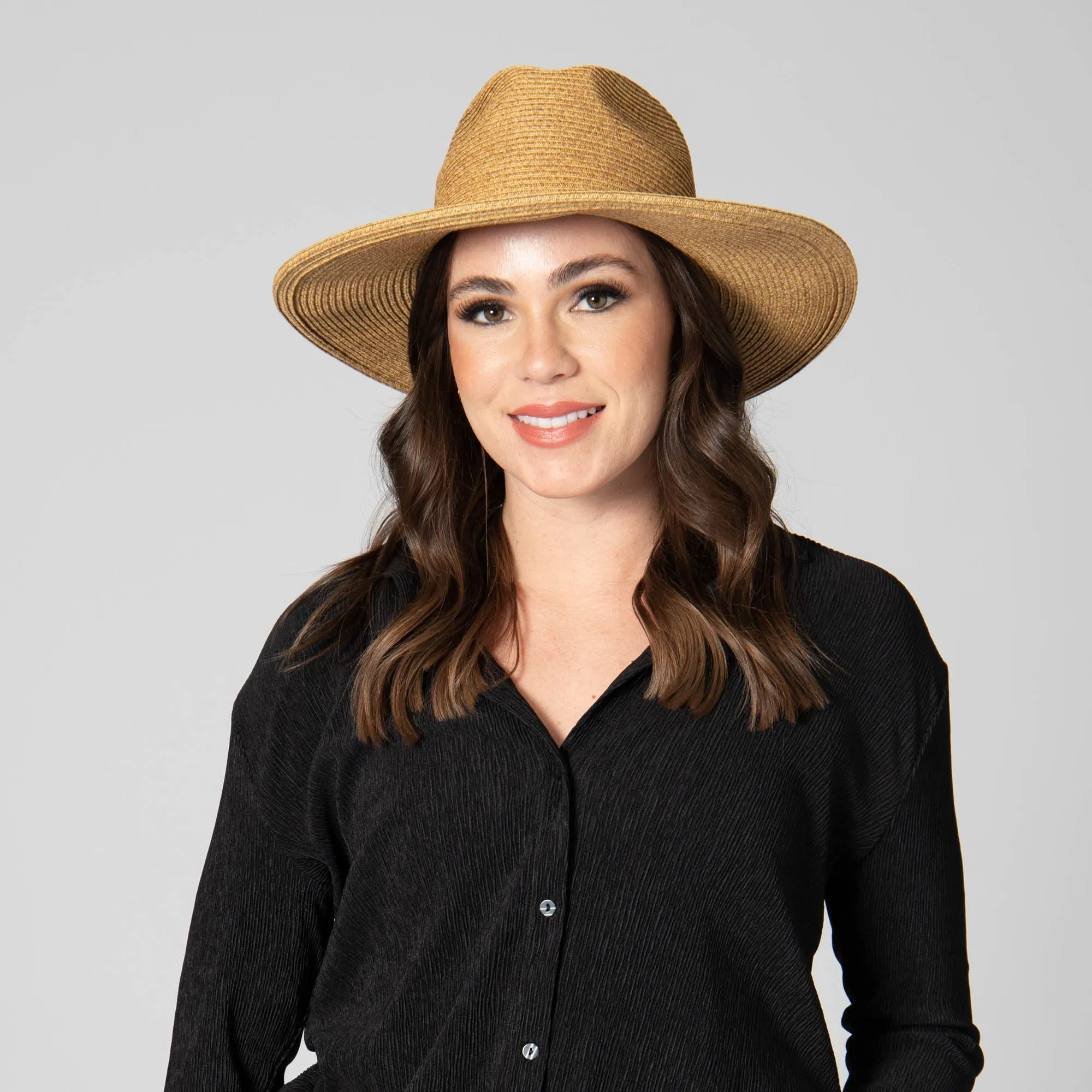 Naturally Sweet - Womens Ultrabraid Fedora with Floral Details