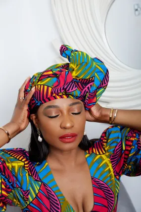 New In African Ankara Print Headwrap/Headtie - Pelumi