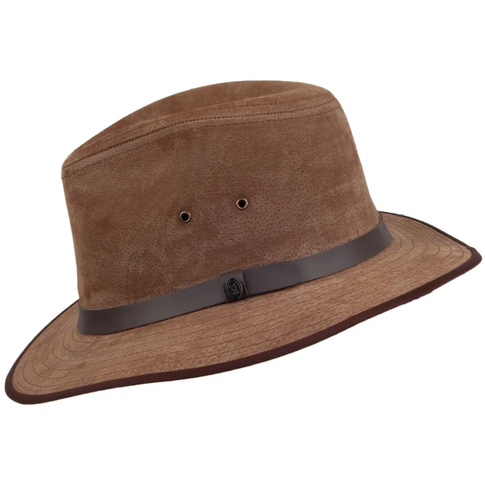 Nubuck Leather Safari Fedora Chestnut Wholesale Pack