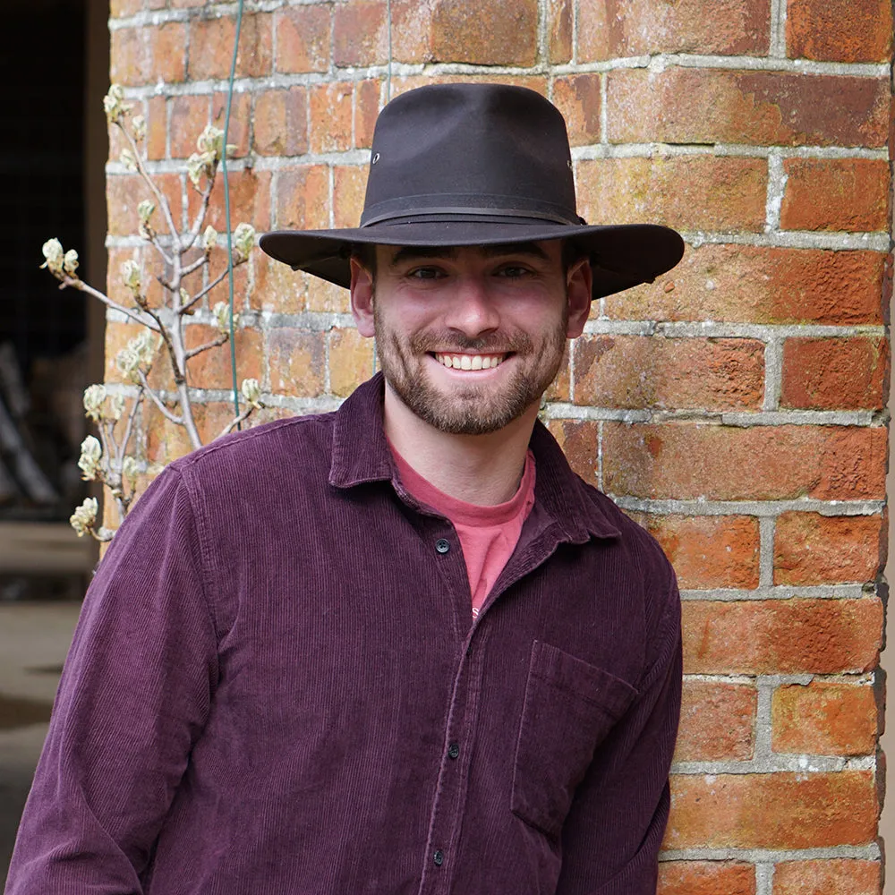 Oilcloth Aussie Hat - Brown