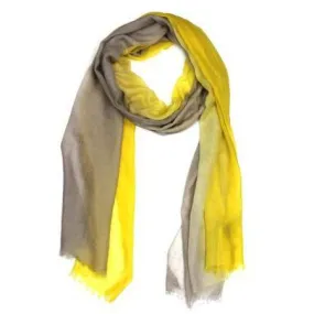 Ombre Scarf - Yellow/Grey