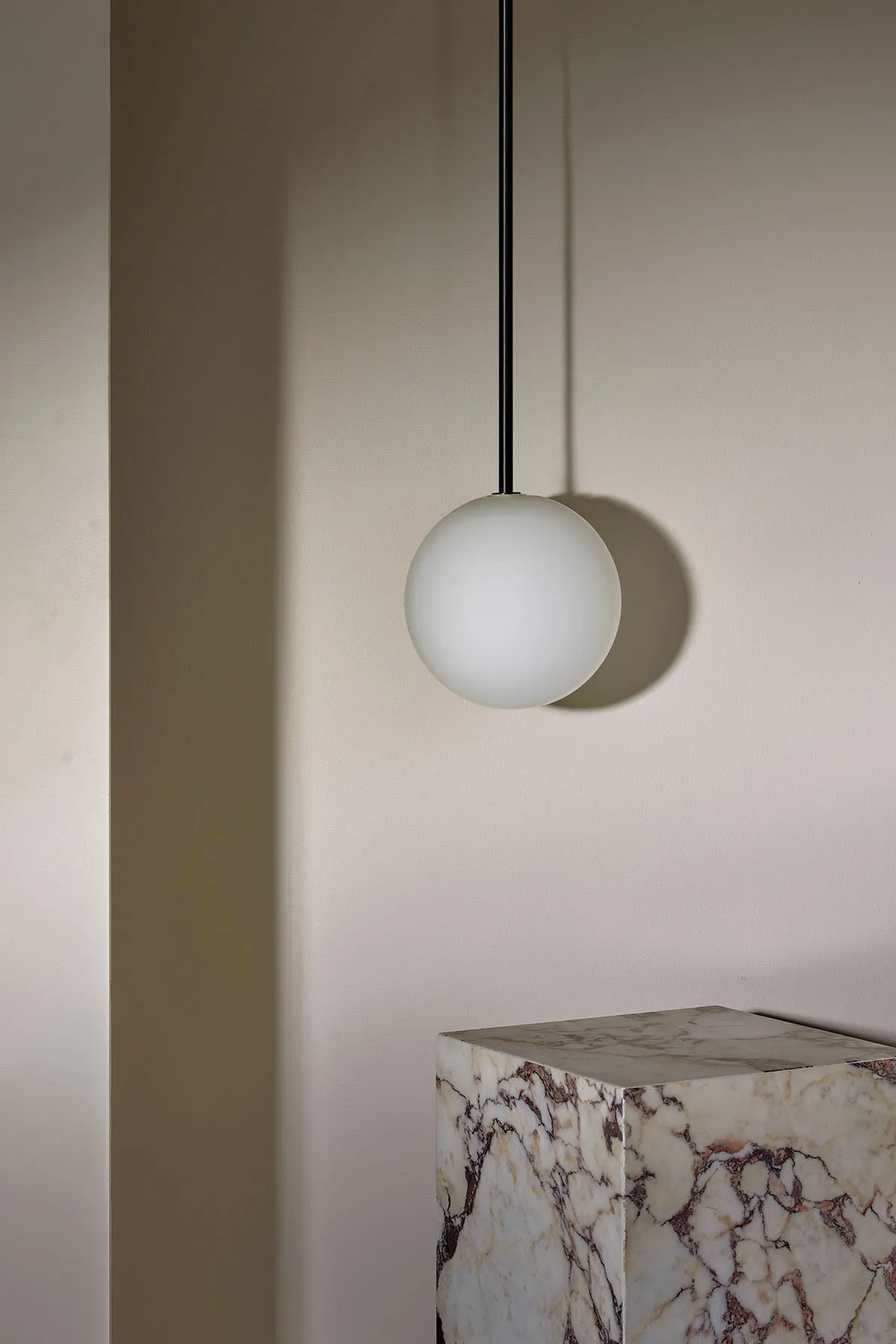 Orb Pendant Light, Large - Solid Rod