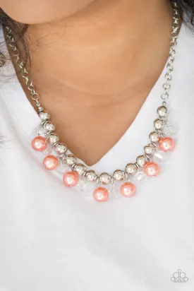 Paparazzi Accessories  - Power Trip #N91 Box 1 - Orange Necklace