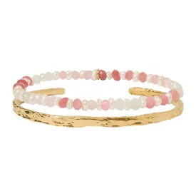 Petal Bracelet Stack - Watermelon