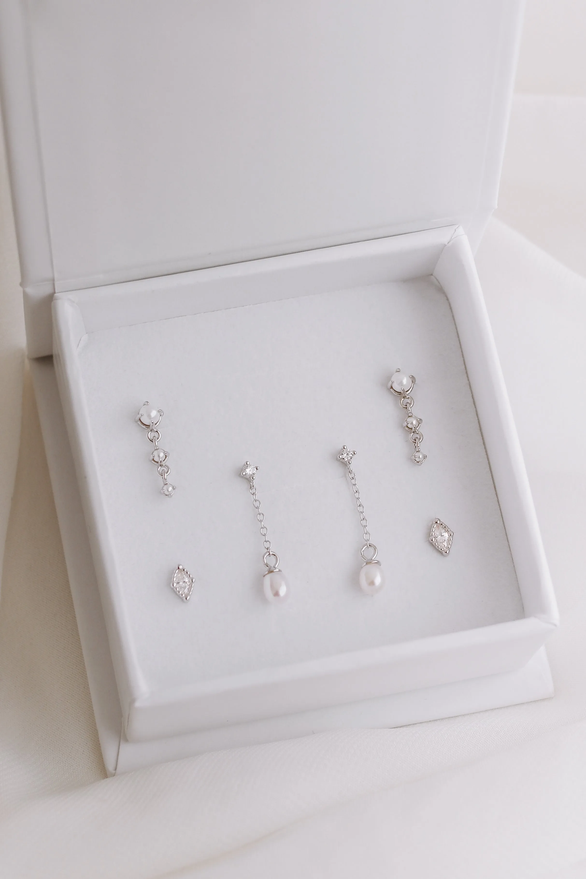 Pippa Bundle - Gold or Silver Sterling Silver Earring Stack