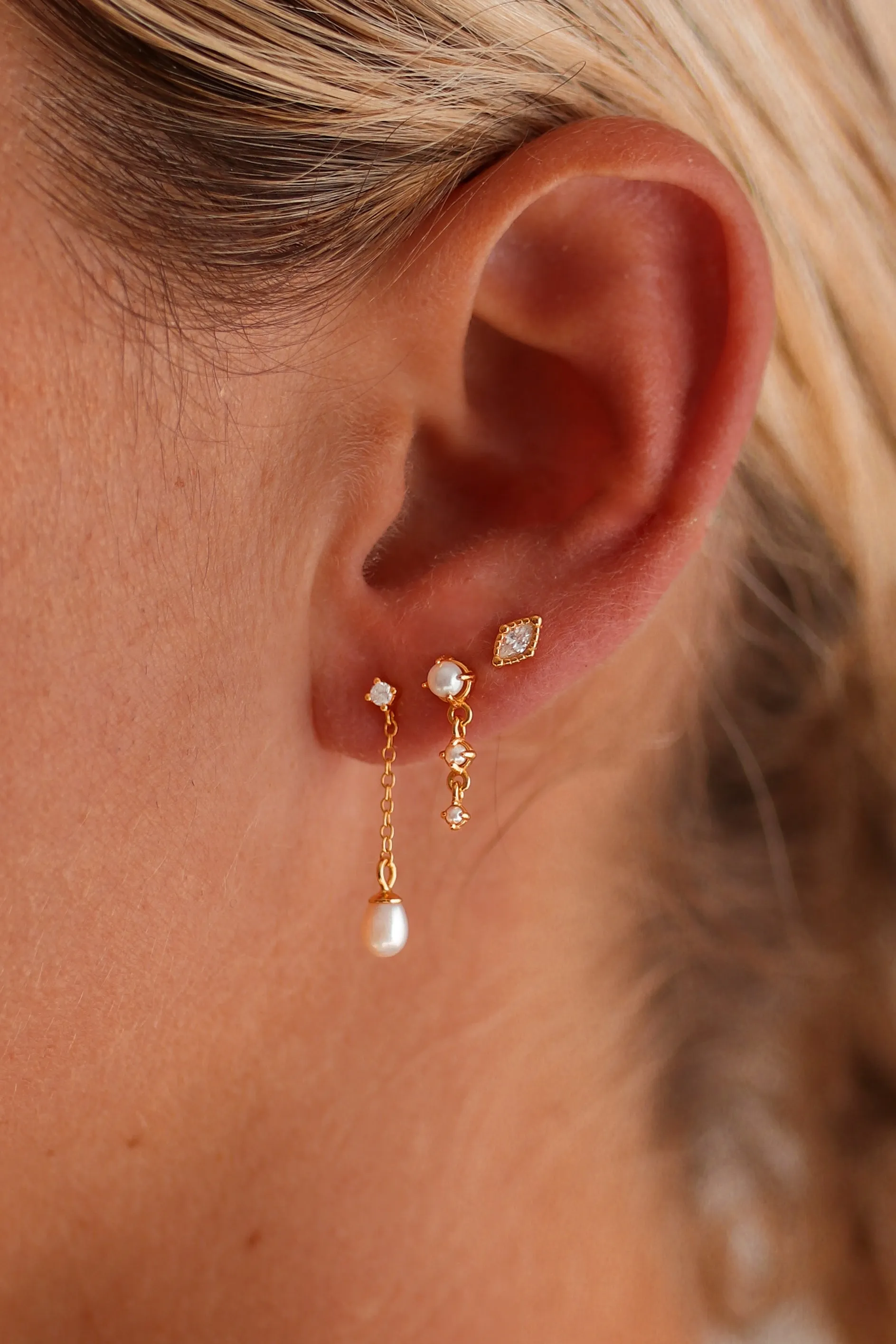 Pippa Bundle - Gold or Silver Sterling Silver Earring Stack