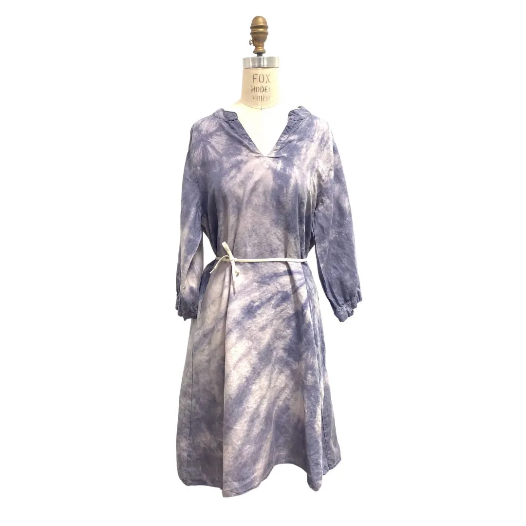 Purple Organic Linen Celeste Dress with Pockets - The Perfect Dress for Every Occasion