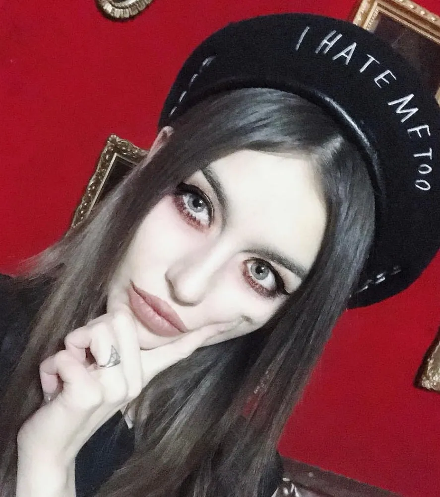 "I HATE ME TOO" BERET (BLACK)