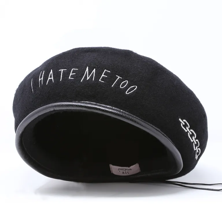 "I HATE ME TOO" BERET (BLACK)