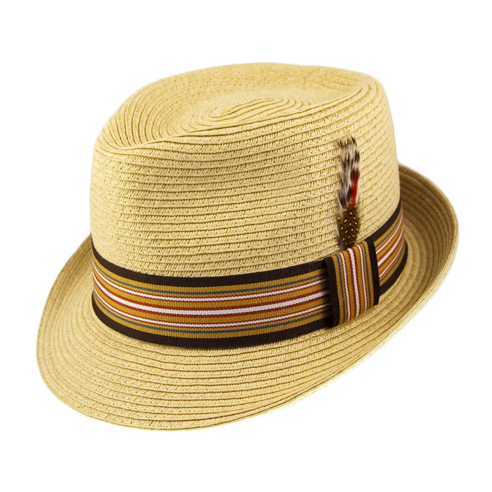 Ridley C-Crown Trilby Hat - Natural