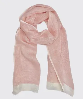 Rose Two Tone Scarf<br>Gauze Linen