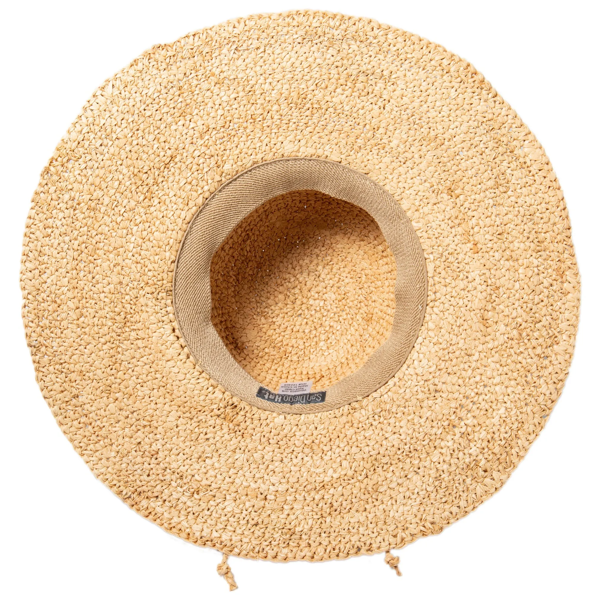 San Diego Hat Company's Signature Women's Large Brim Raffia Hat