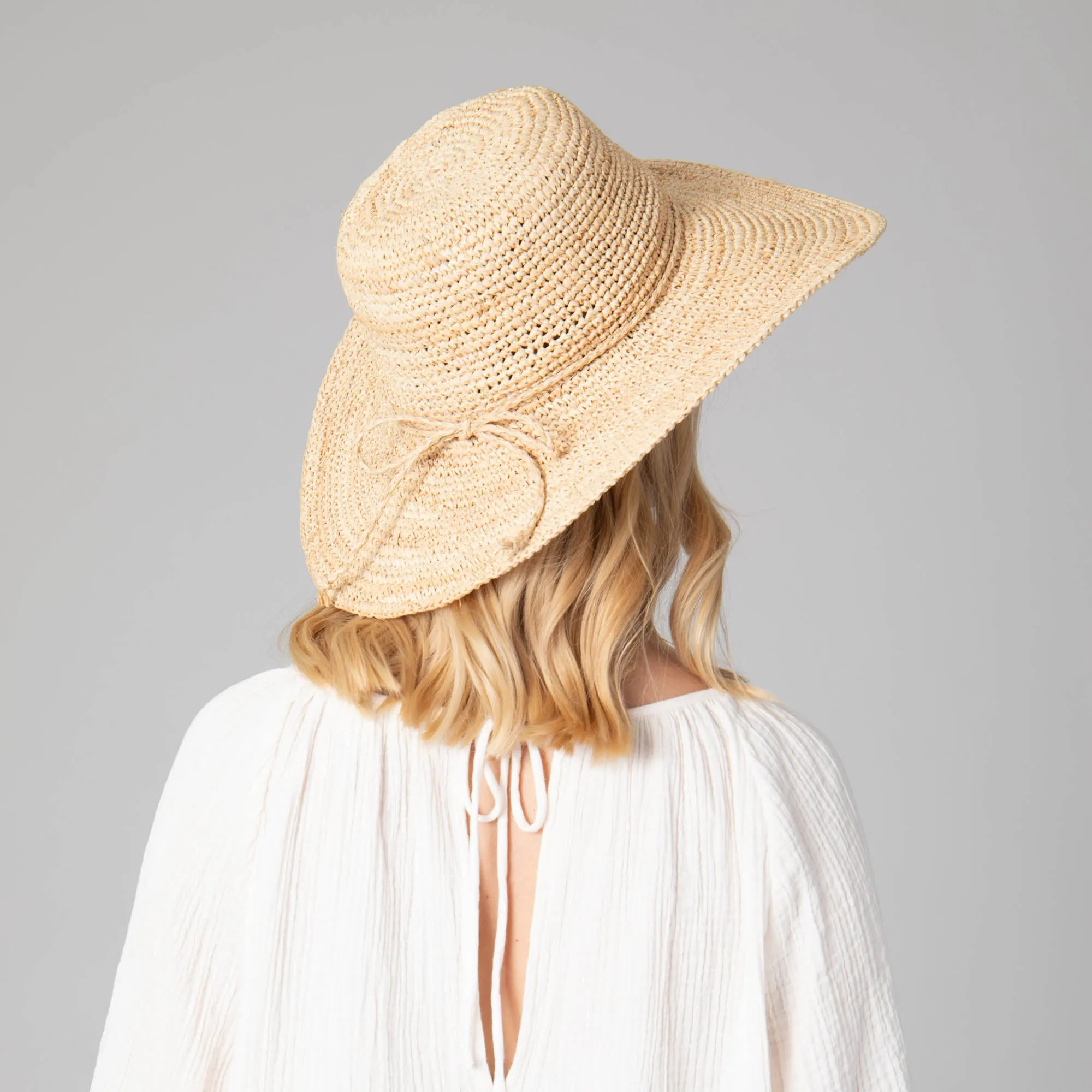 San Diego Hat Company's Signature Women's Large Brim Raffia Hat