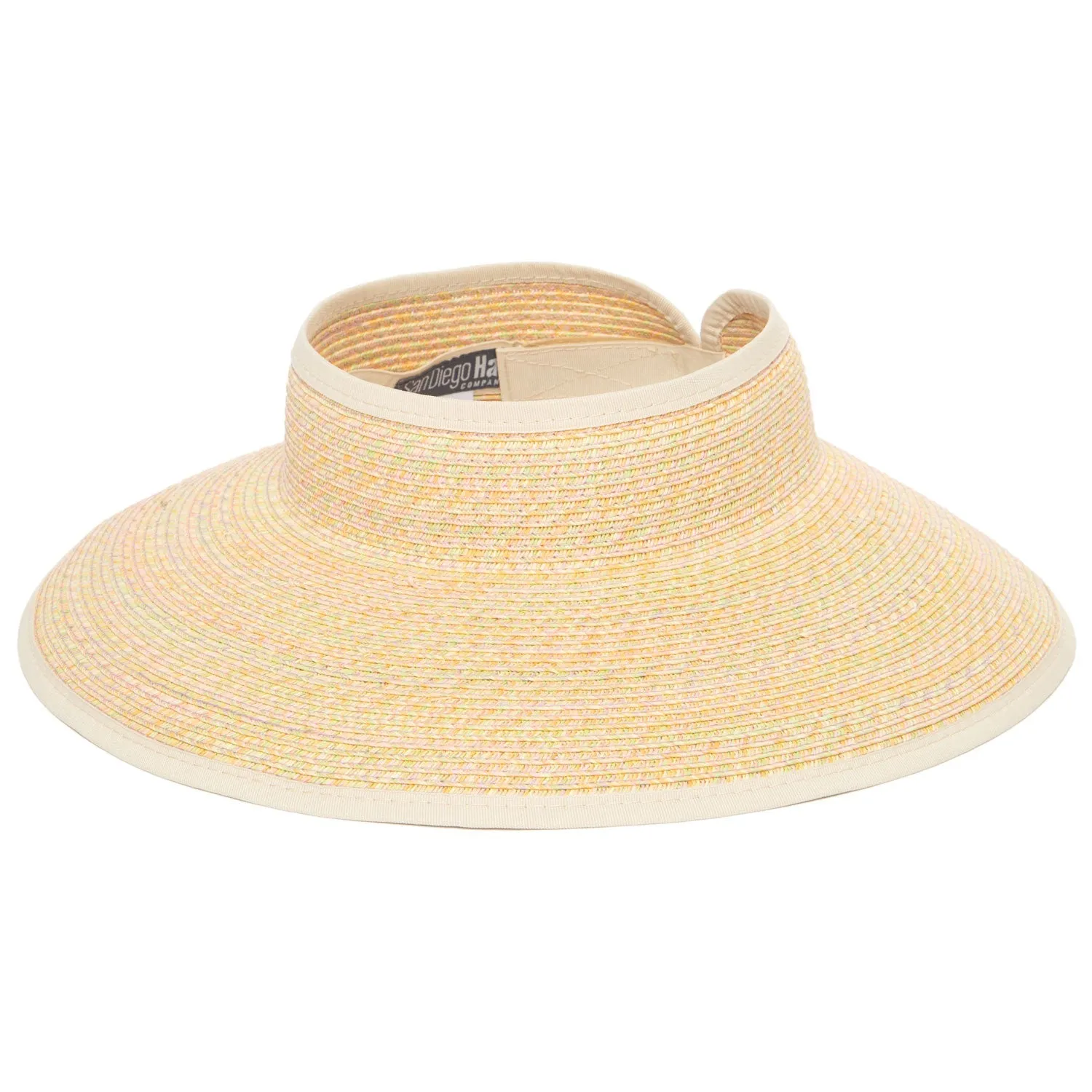 San Diego Hat Company's Signature Women's Ultrabraid Large Brim Visor