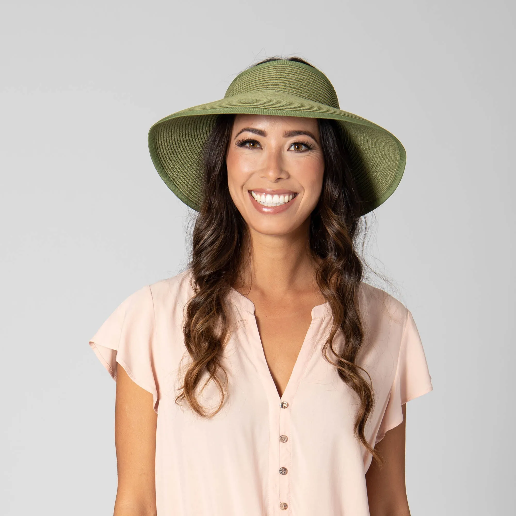 San Diego Hat Company's Signature Women's Ultrabraid Large Brim Visor