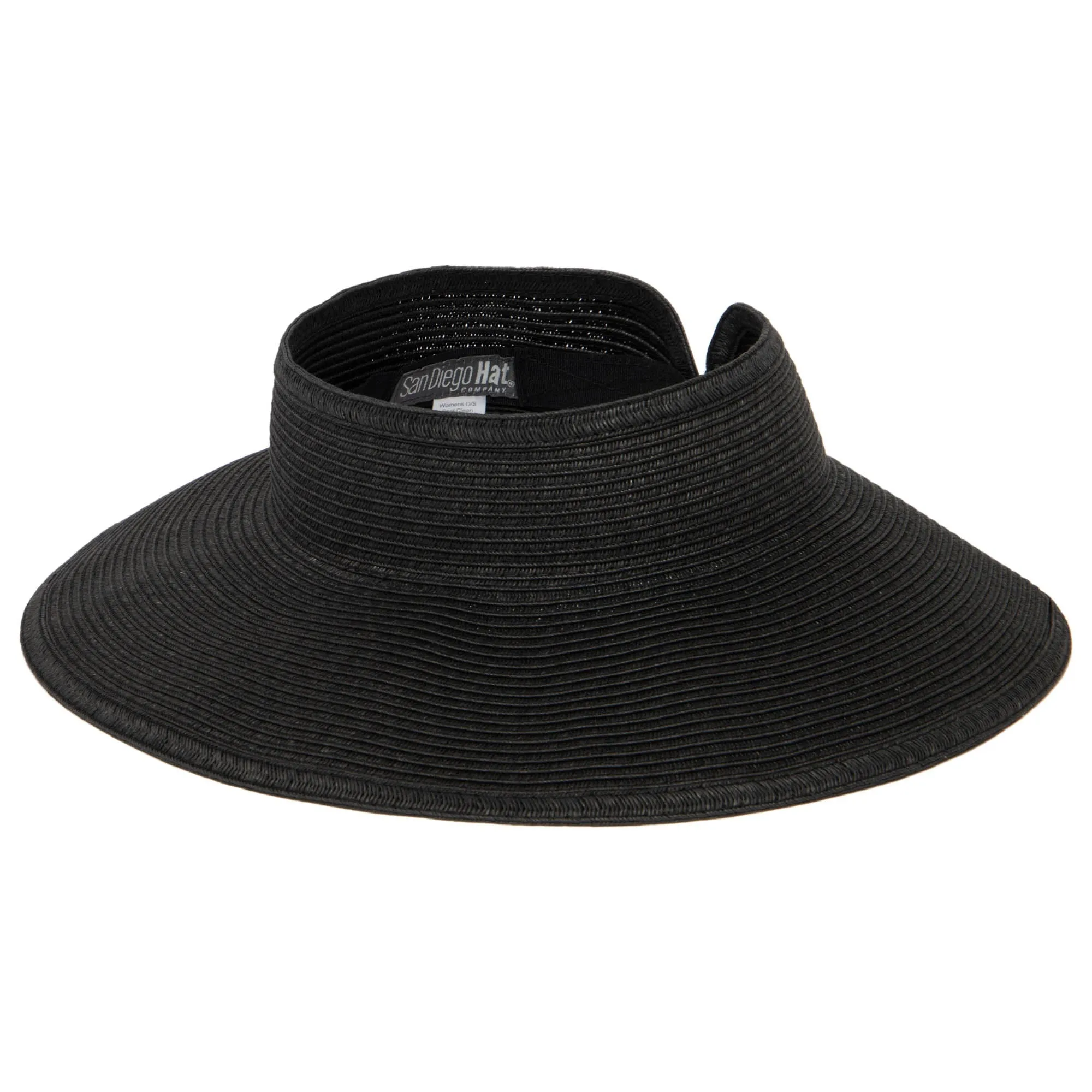 San Diego Hat Company's Signature Women's Ultrabraid Large Brim Visor