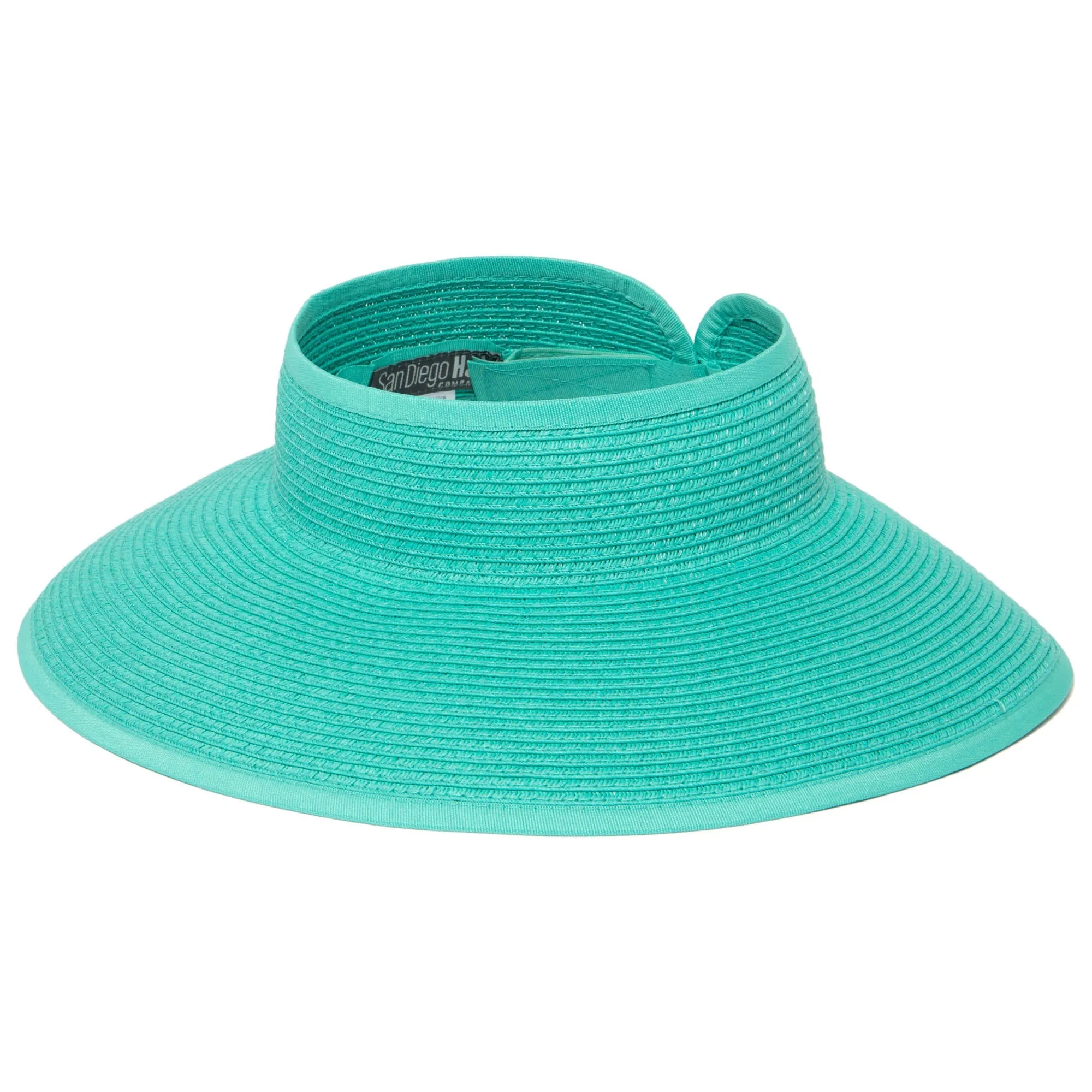 San Diego Hat Company's Signature Women's Ultrabraid Large Brim Visor