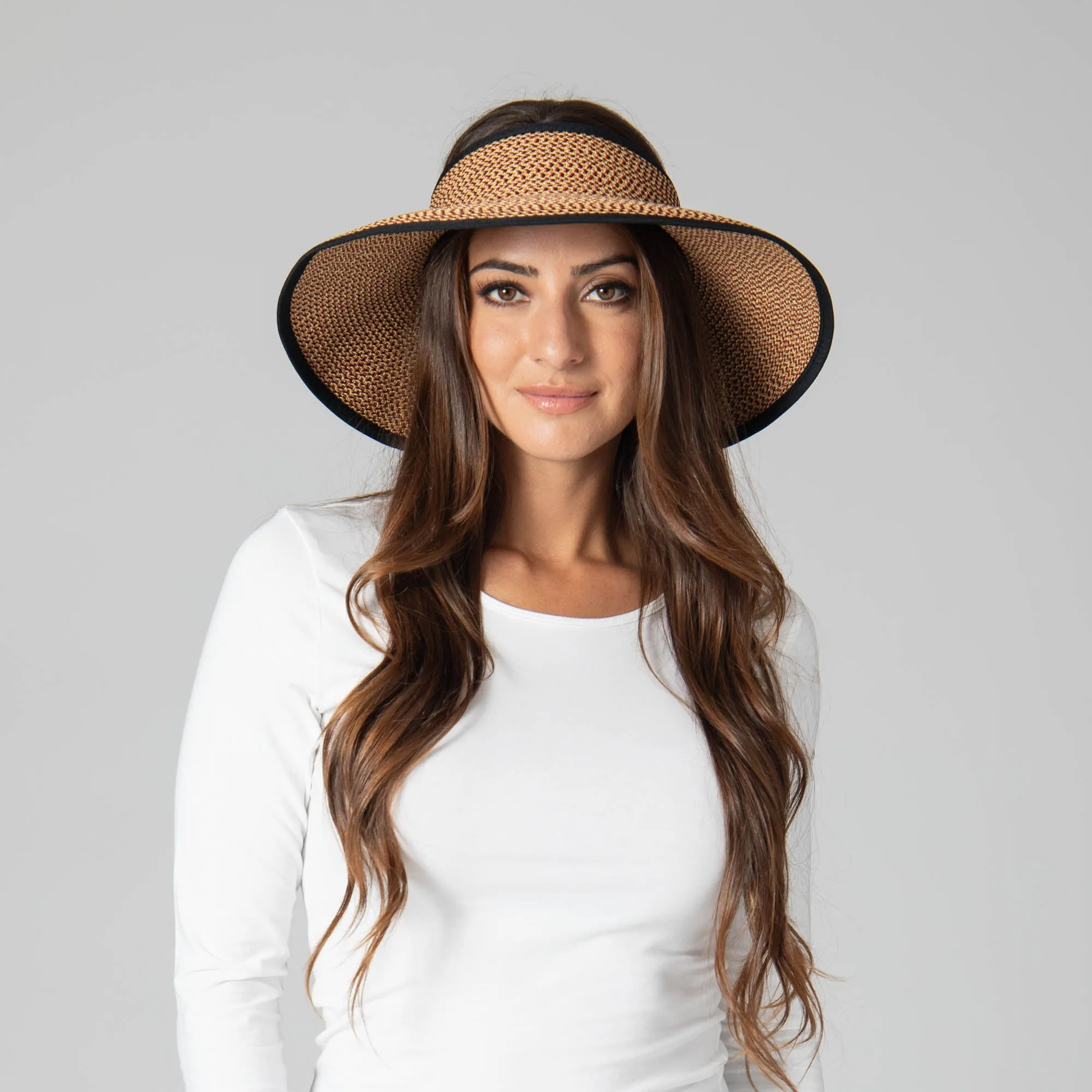 San Diego Hat Company's Signature Women's Ultrabraid Large Brim Visor