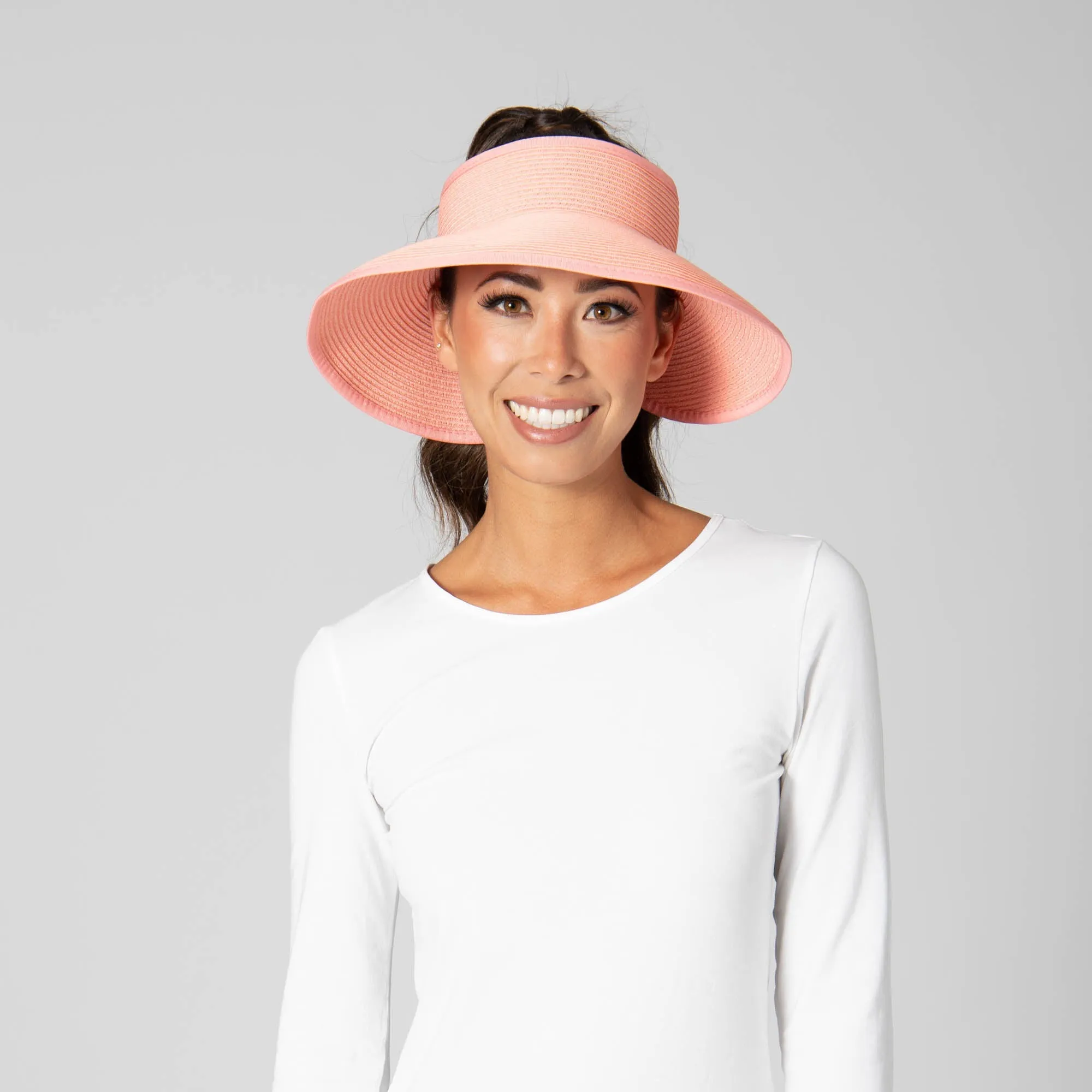 San Diego Hat Company's Signature Women's Ultrabraid Large Brim Visor