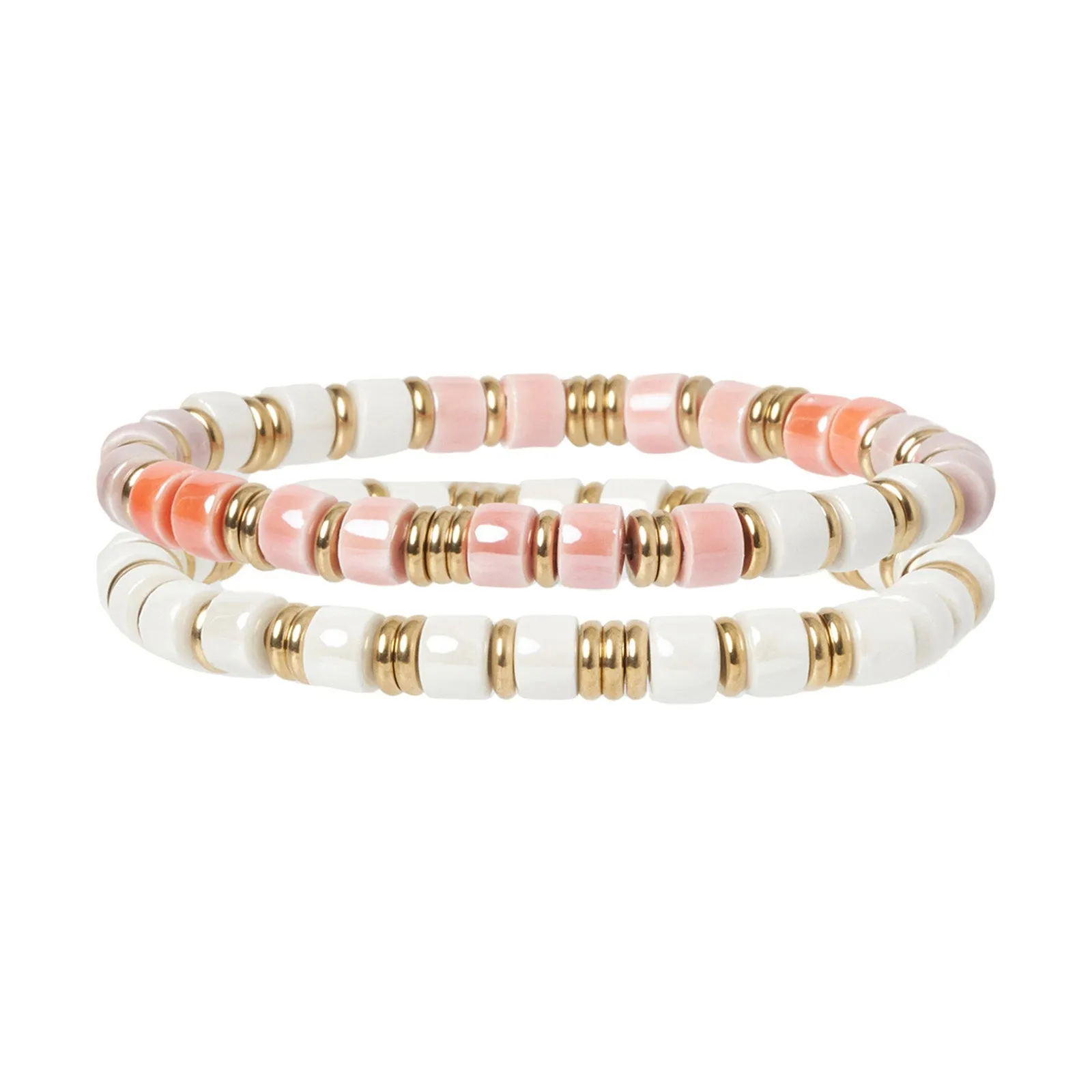 Skylar Bracelet Stack - Peony