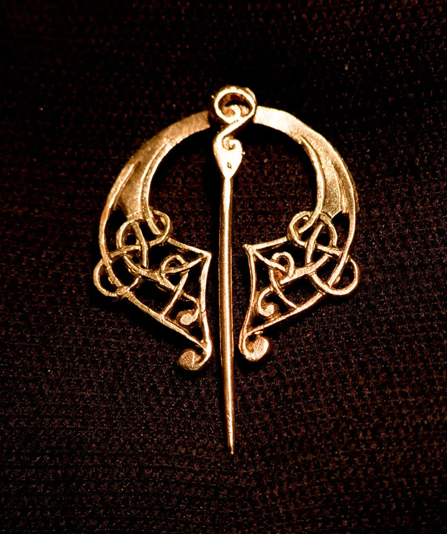 Small, Floral, Celtic Pennanular Brooch - R-06