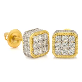 Square Stud Earrings