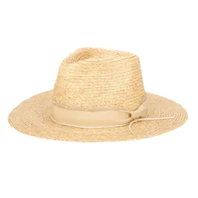 Sun Bather - Raffia Braid Fedora with Mixed Band