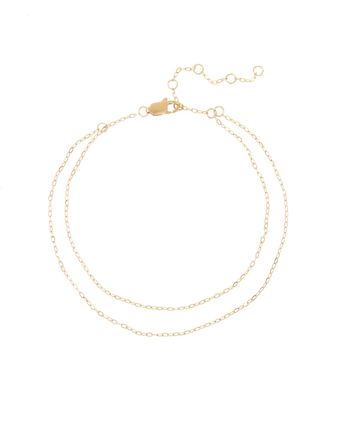 Take Me to the Bungalows Anklet- Gold