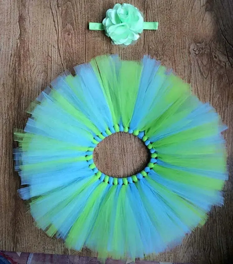 The Nika Rainbow Newborn Tutu Set