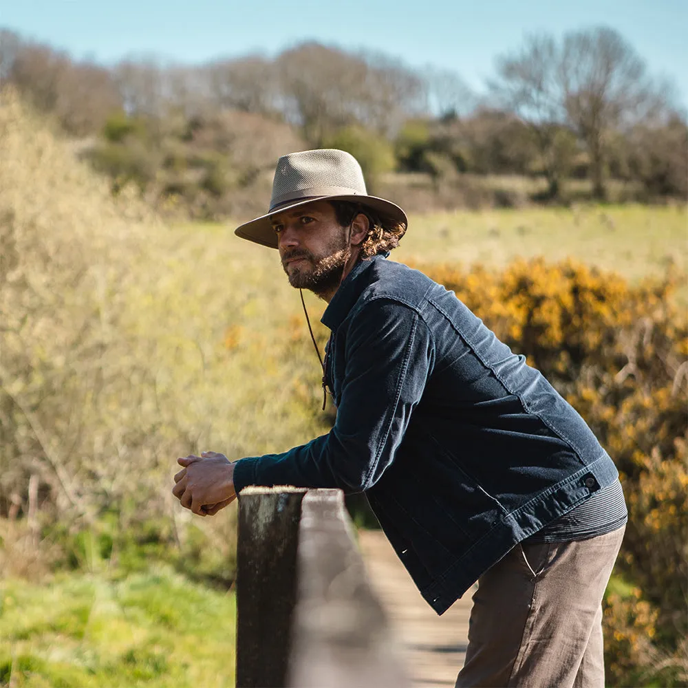 Vented Aussie Hat - Khaki