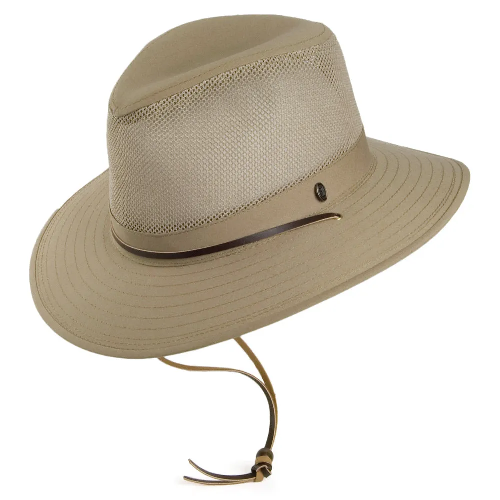 Vented Aussie Hat - Khaki