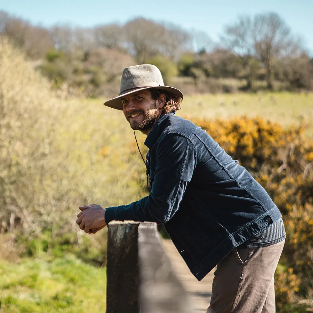 Vented Aussie Hat - Khaki