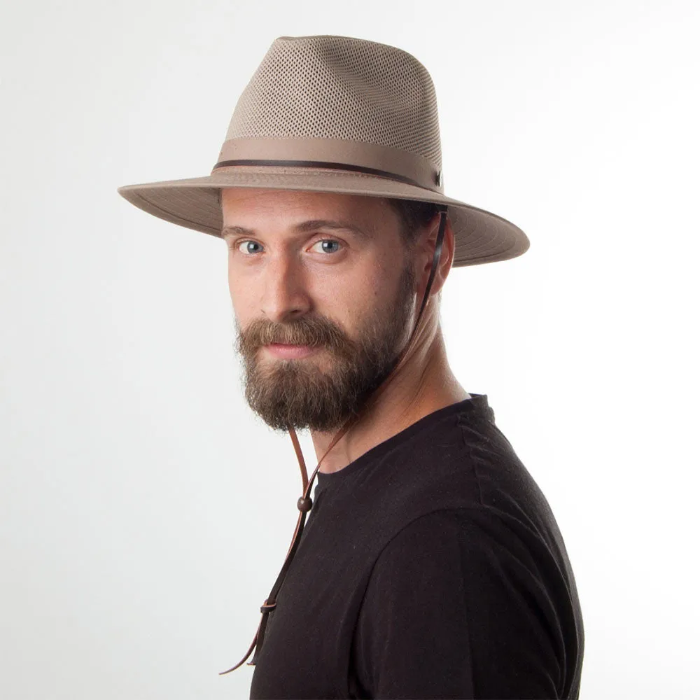 Vented Aussie Hat - Khaki