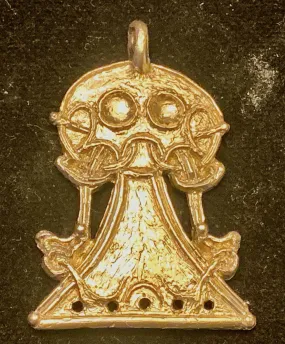 Viking Turtle Brooch Hanger or Chatelaine