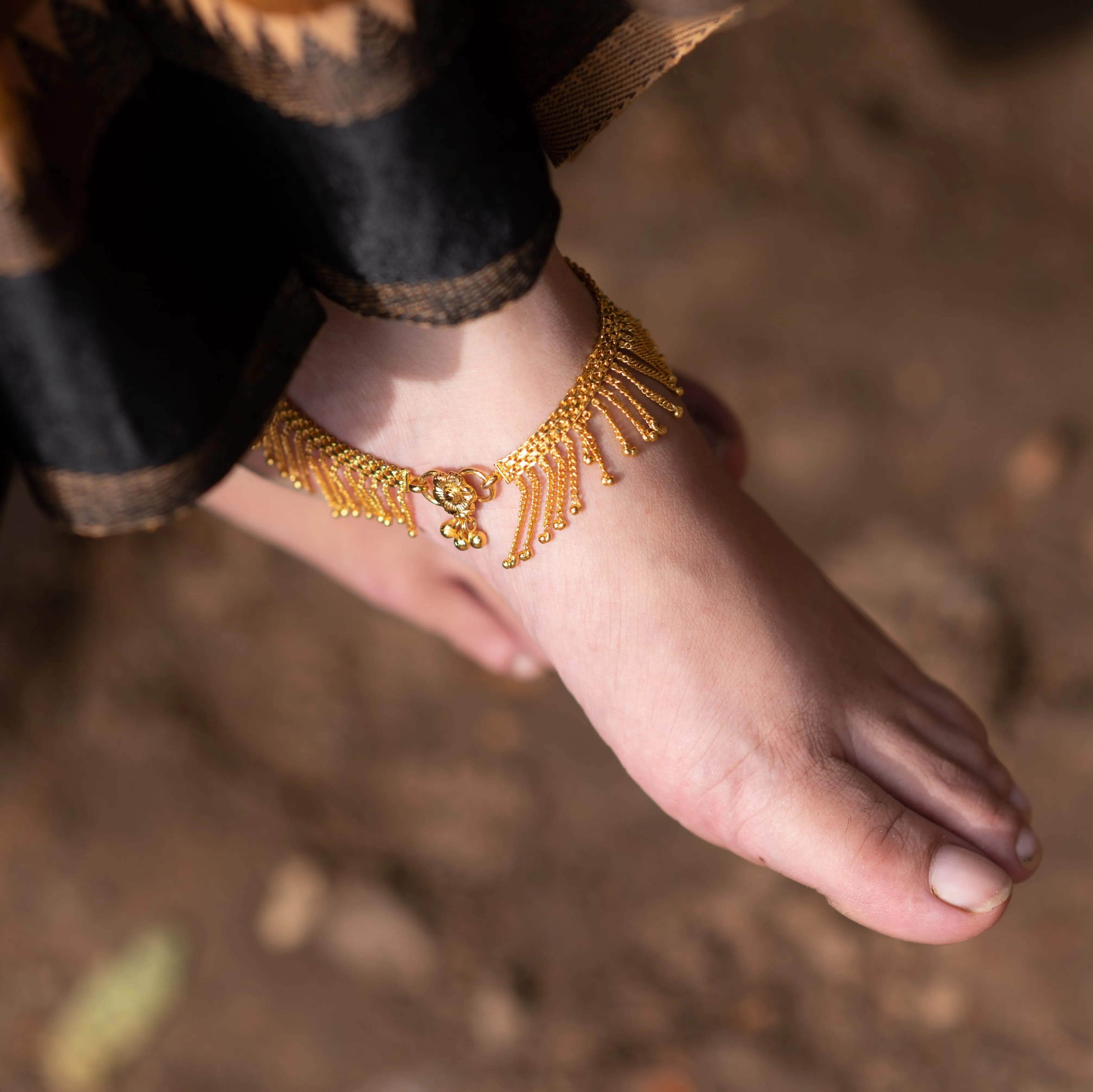 Weavy Ghungru Anklet