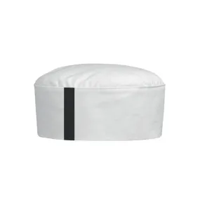 White Cap with Black Border - MANELLI