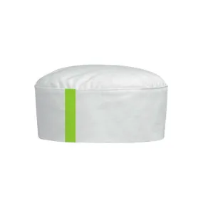 White Cap with Green Piping - MANELLI