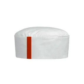 White Cap with Red Piping - MANELLI