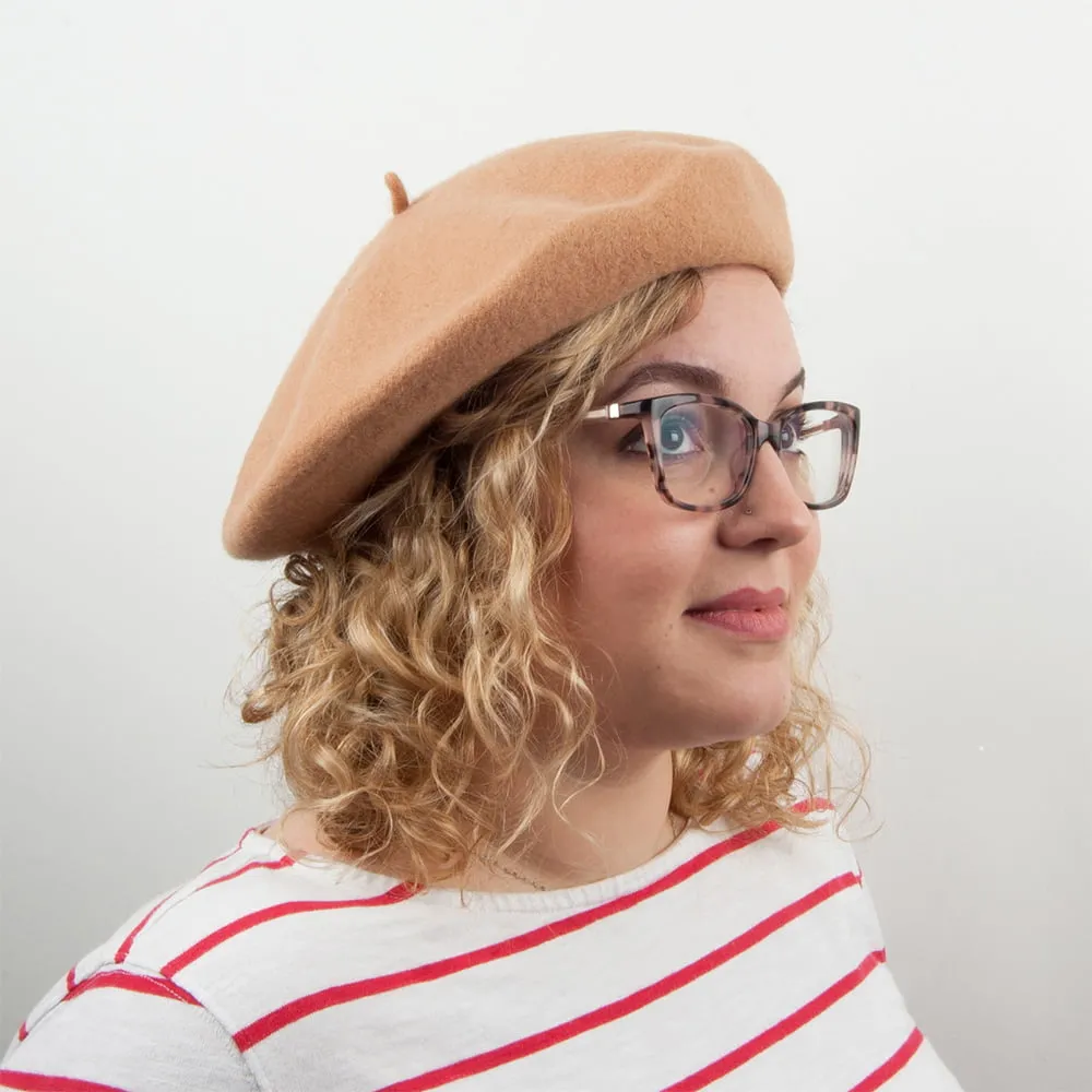 Wool Beret - Camel